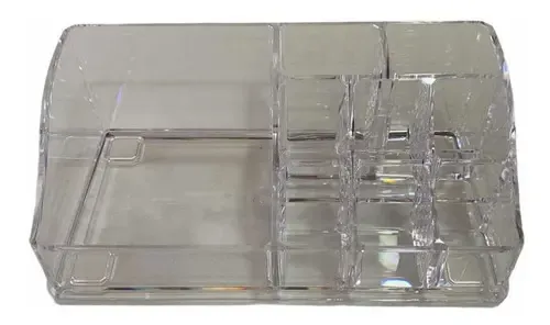 Organizador Acrílico Maquillaje Cosméticos 9 Compartimentos