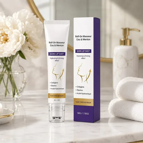 Crema Reafirmante Para Cuello Con Masaje Con Bolas
