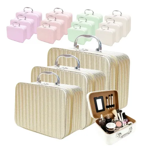 Portacosméticos X3 Organizador Mujer Maletín Maquillaje