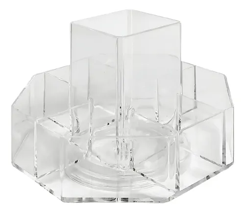 Organizador Acrílico Transparente Jessamy 5 Compartimentos Modelo O1520