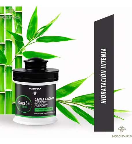 Crema Facial Matificante Reino Carbón Detox 55g