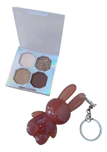 Labial Y Paleta De Sombras Aplicador Maquillaje Combos X 7