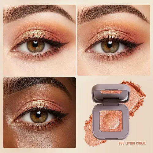 Sombra De Ojos Glitter Peach Champagne Rose Gold 0.1 Oz