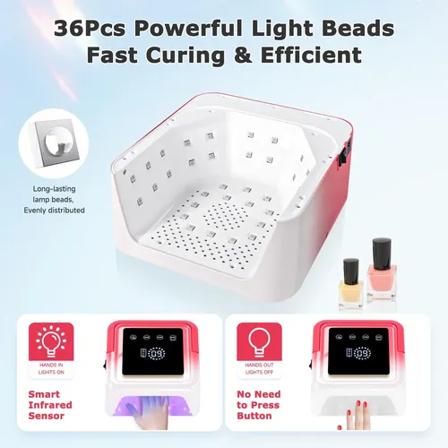 Lámpara De Uñas Led Uv Inalámbrica, Luz De Uñas