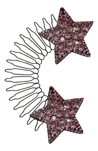 Herramienta De Peinado Con Diamantes De Imitación Rosa