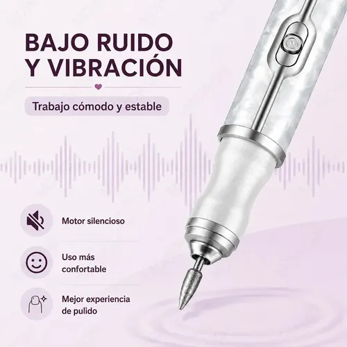 @. Pulidor Esmeril Manicure Pedicure Gel Acrílico Portátil