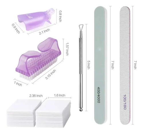 Nuevo Kit De 128 Pinzas Plásticas Para Quitar Acrílicos