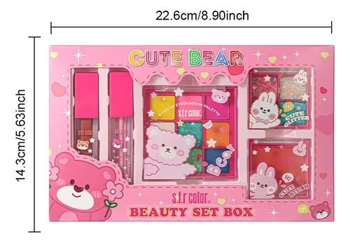 Set De Maquillaje Princess Con Labiales Y Cosméticos