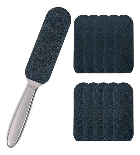 Lima De Pie Acero Inoxidable Reutilizable Pedicura /s