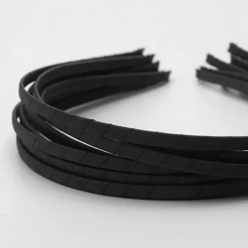 10 Diademas De Caballero Simples Negras