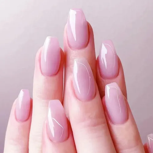 Tips Soft Gel Coffin Medianos Forma Ataud Mate X504