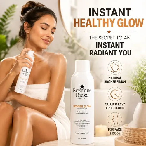Spray Bronceador Roxanne Rizzo Bronze Glow 177 Ml Pack X3