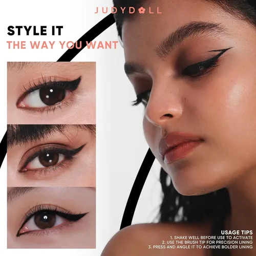 Eyeliner Líquido Waterproof Ink Glider 30h Judydoll