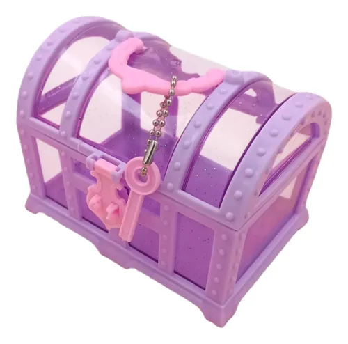 Caja De Cosméticos Grande Para Niñas, Organizador Violeta