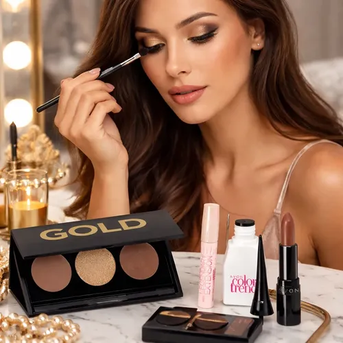 Kit Maquillaje Completo Tipo Maybelline Nude De Avon Natura