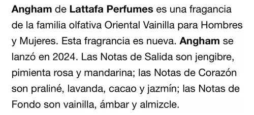 Lattafa Arabe mujer Angham eau De Parfum