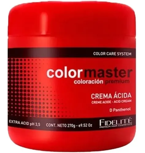 Fidelite Crema Extra Acida Mascara Capilar Colormaster X270g