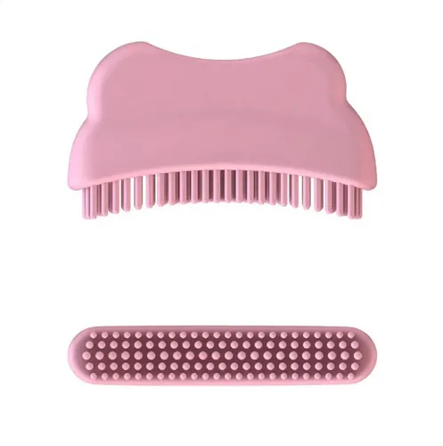 Cepillo Facial De Contorno De Silicona Pink