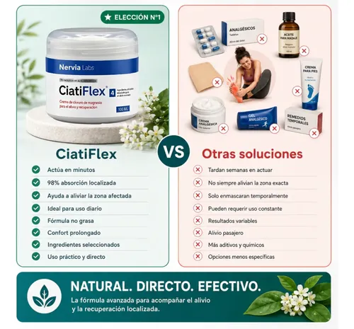 Crema Magnesio Ciatiflex Árnica Harpagofito 100ml Nervia 3×2