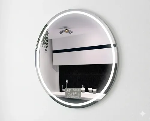 Espejo Redondo Inteligente Luz Led 80 Cm Bluetooth Premium