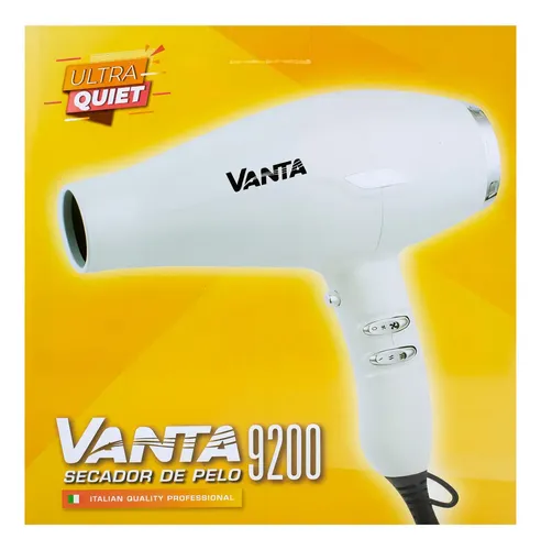 Vanta 9200 Ultra Quiet Secador Pelo Profesional 2000w Blanco