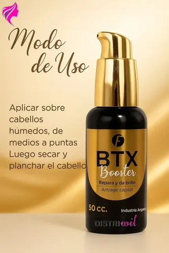 Booster Btx Frilayp X50cc Reparacion Y Brillo Antiage Capilar – Hidrata Suaviza Con Nutrientes Esenciales Uso Profesional – Reestructurante Serum Humectante
