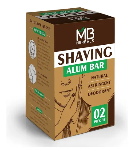 Mb Herbals Bloques De Alumbre, 2 Piezas, 0,99 Kg C/u