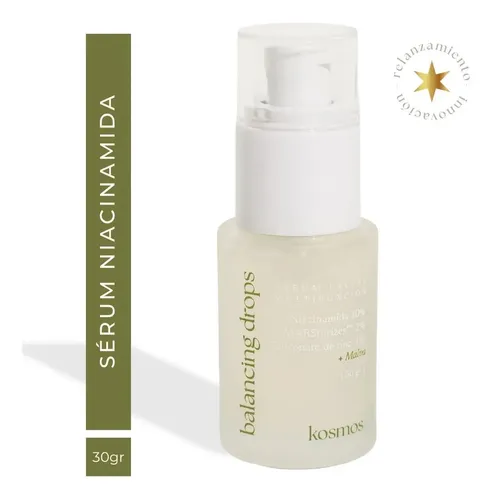 Kosmos Serum Multifunción Balancing Drops X 30ml Seborregulador y despigmentante Ideal para pieles oleosas