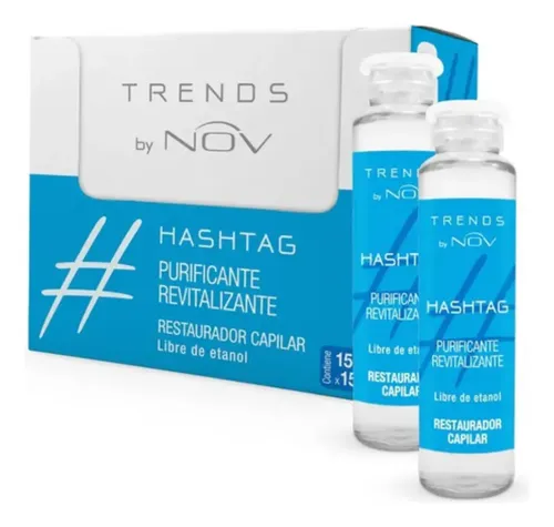 Ampolla Capilar Nov Purificante Revitalizante Hashtag X 10
