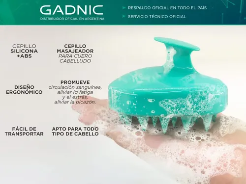 Cepillo Masajeador Para Shampoo Cabello Cuero Cabelludo