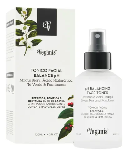 Veganis Tonico Facial Balance Ph 120ml Momento de aplicación Día/Noche Tipo de piel Todo tipo de piel