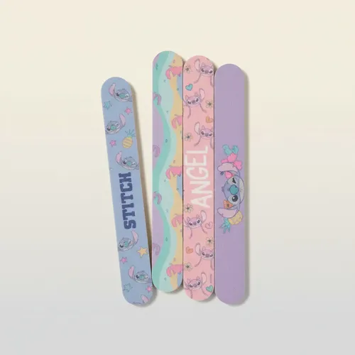 Set X 4 Limas De Uñas Disney Stitch Color Agua