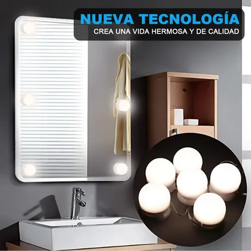 F Txg Luces For Espejo Maquillaje 10 Bombillas P