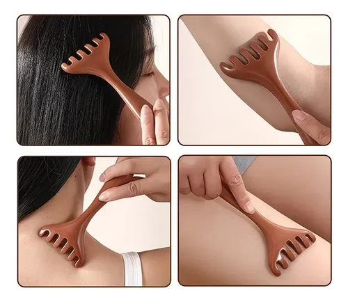 1 Peine De Masaje Meridiano Con Garra De 6 Dientes