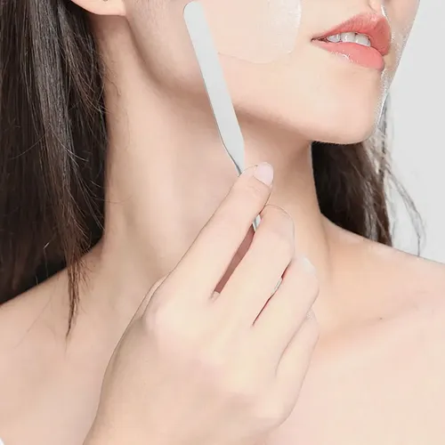 Mini Espátula De Maquillaje De Metal Para Uso De -jy