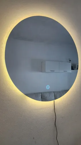 Espejo Redondo 50cm Sistema Touch Y Dimmer. Luz Led