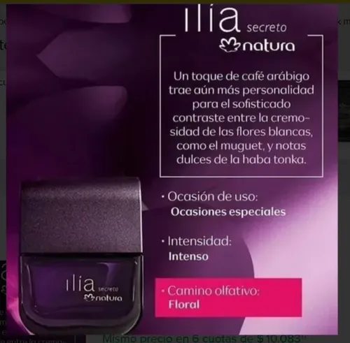 Kit X2 Perfume Natura Ilia Secreto 50 Ml Original Para Mujer
