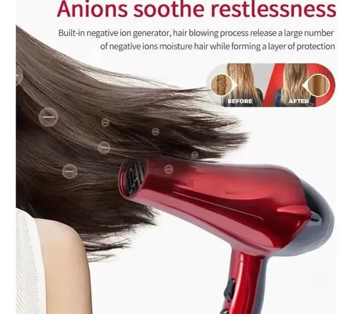 Secador De Pelo Profesional Frio Calor 2 Velocidades Om
