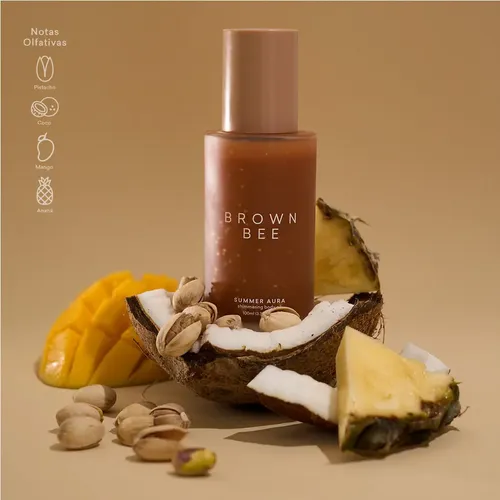 Aceite Corporal Iluminador Con Perlas Brown Bee 100ml