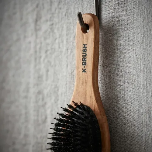 Cepillo K-brush Cerda Natural Neumático Grande Cabello