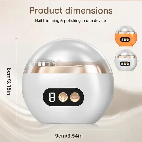 Afiladora Eléctrica 3 En 1 Para Uñas Led, 3 Velocidades