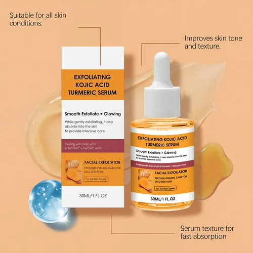 Esencia De Ácido De Kojic, Cúrcuma Y Keratina