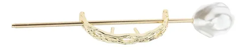 Palillos De Pelo De Metal Dorados, Chinos