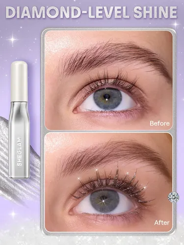 Máscara Sheglam Crystal Gaze Glitter Resistente Al Agua Y De