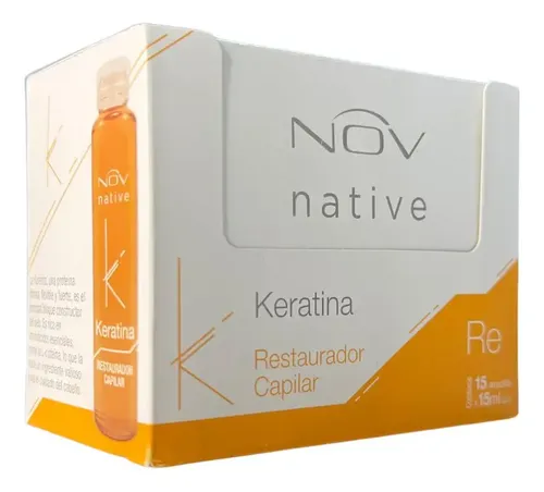Ampollas De Keratina Restauradora Nov Caja X 15 Unidades