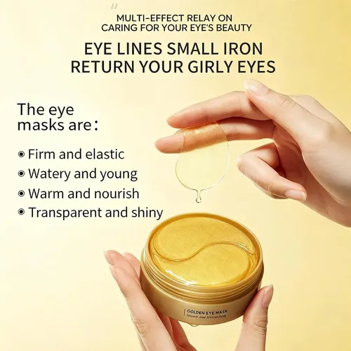 Charm Kiss Ojos 24k Oro Parche 60 Pzas Colágeno Ácido