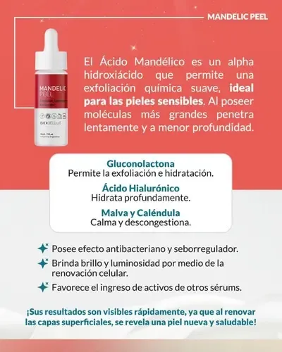 Acido Mandelico Peel Renovacion Celular Biobellus 30ml