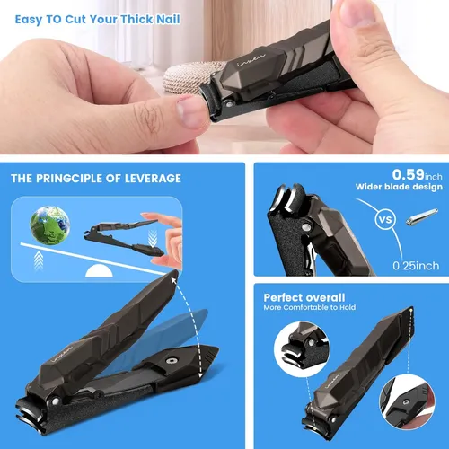 Cortaúñas Inxen Para Uñas Gruesas De Acero Inoxidable