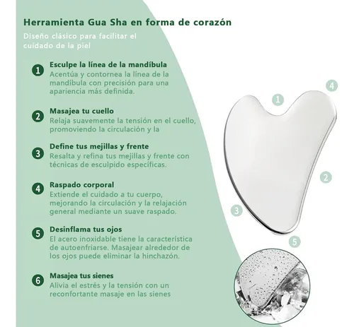 2pcs Gua Sha, Herramienta De Guasha Facial, Gua Sha Facial