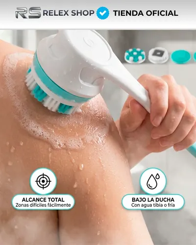 Cepillo Exfoliante Eléctrico Corporal Inalámbrico Spa